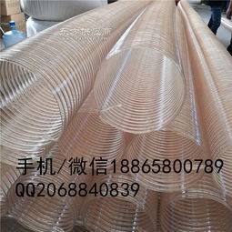 管聚氨酯鋼絲螺旋伸縮管 吸塵設備、食品級輸送與制酒工業的多功能軟管應用